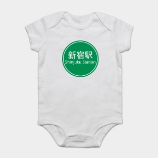 Shinjuku Station Round Baby Bodysuit